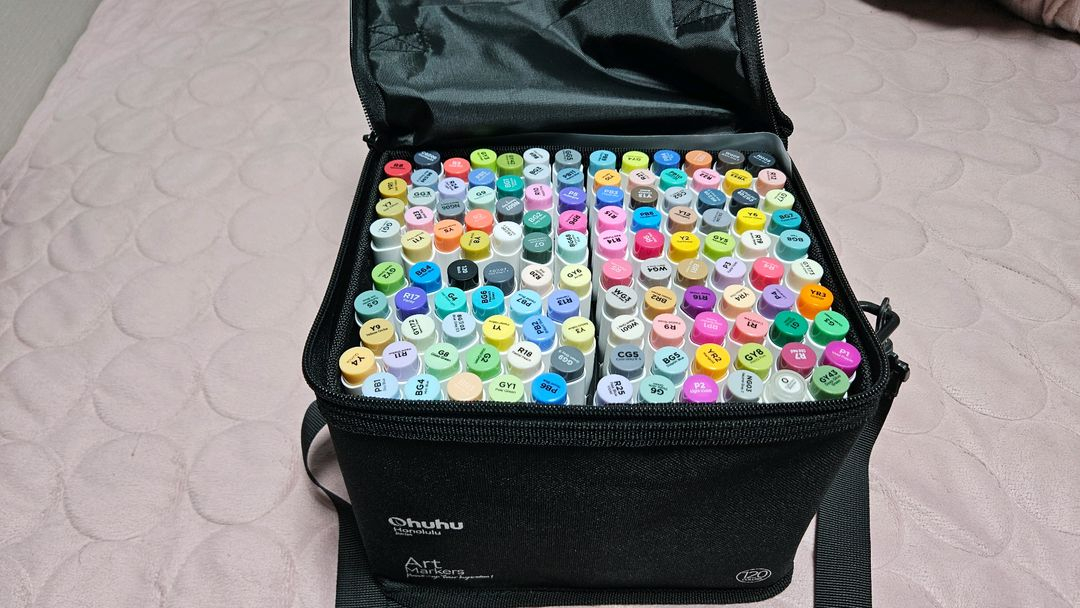 오후후 Ohuhu 마커 펜 브러쉬 타입 120색--2