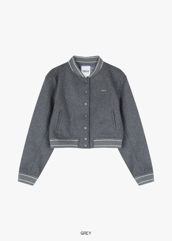 그로브 러스트 점퍼 바시티 자켓 (RUST JUMPER)--2