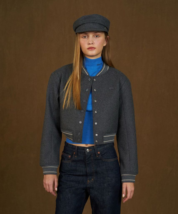 그로브 러스트 점퍼 바시티 자켓 (RUST JUMPER)--3