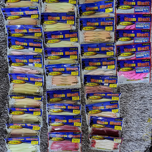 [재고정리]광어다운샷 웜 미끼 채비 훅 트리거x