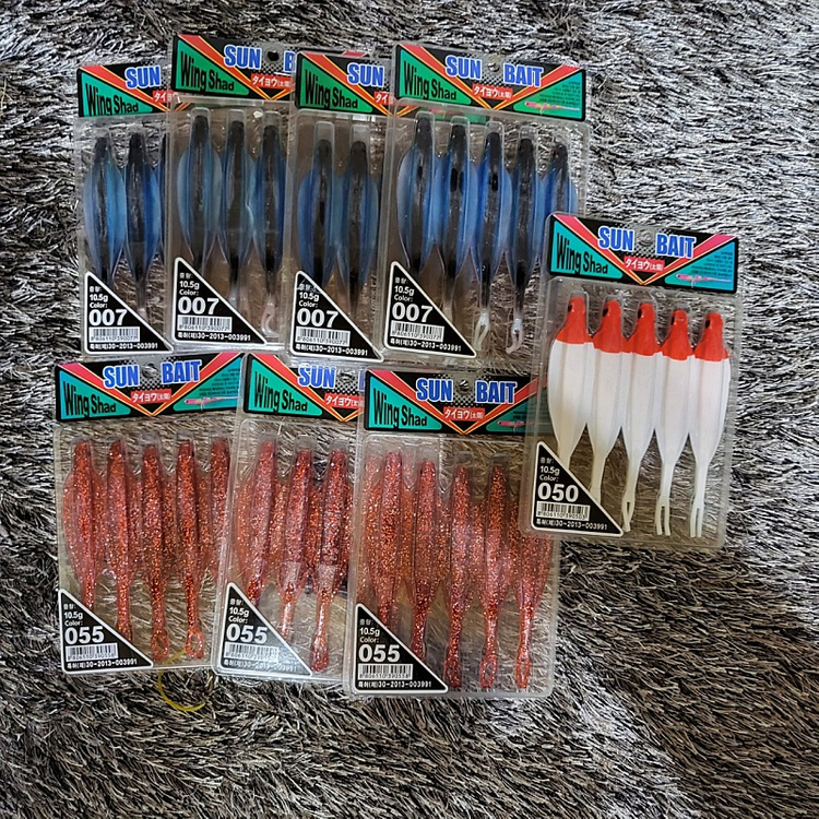 [재고정리]광어다운샷 웜 미끼 채비 훅 트리거x 이미지