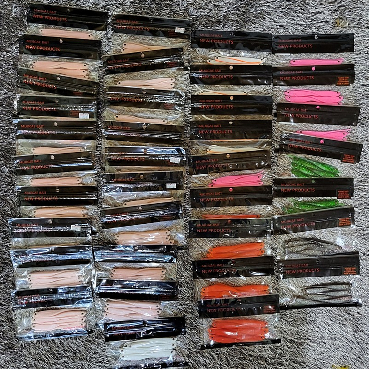 [재고정리]광어다운샷 웜 미끼 채비 훅 트리거x 이미지