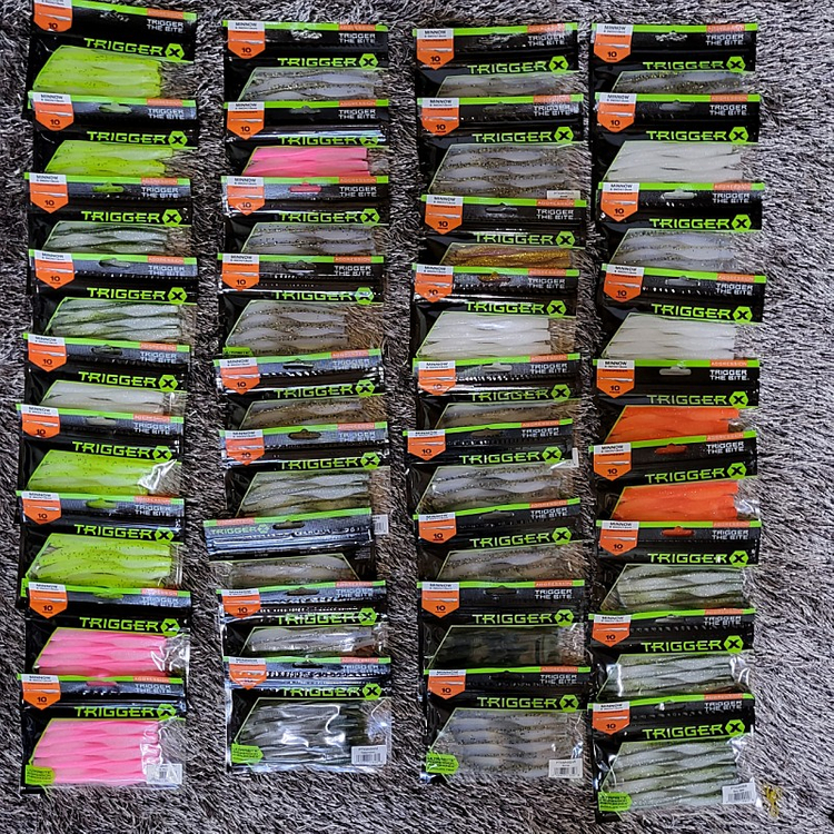 [재고정리]광어다운샷 웜 미끼 채비 훅 트리거x 이미지