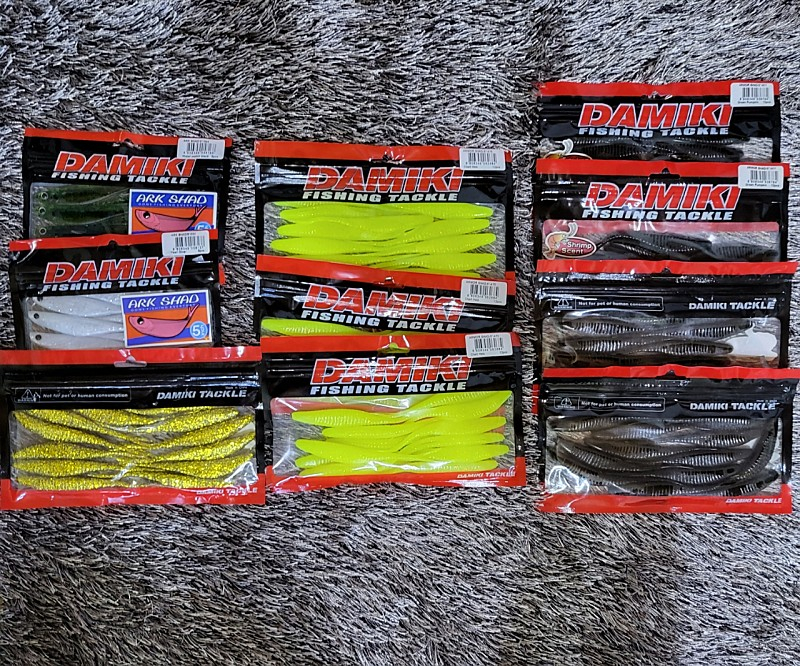 [재고정리]광어다운샷 웜 미끼 채비 훅 트리거x 이미지