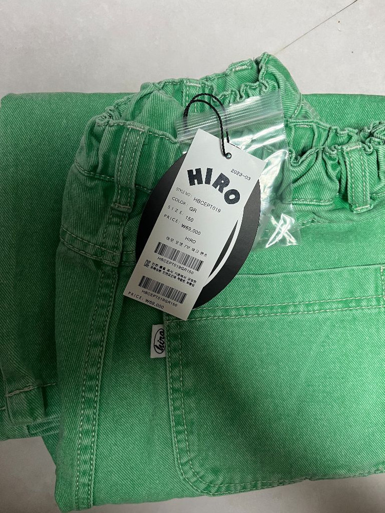 히로 아웃포켓7부팬츠 퍼플140, 그린150--1