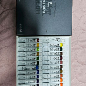 신한화구 전문가 수채화물감 세트 24색 (각 7.5ml)