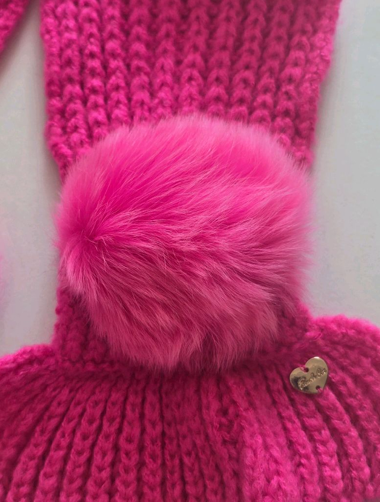 프랜치캣 프릴 니트 머플러 여아 목도리 이미지