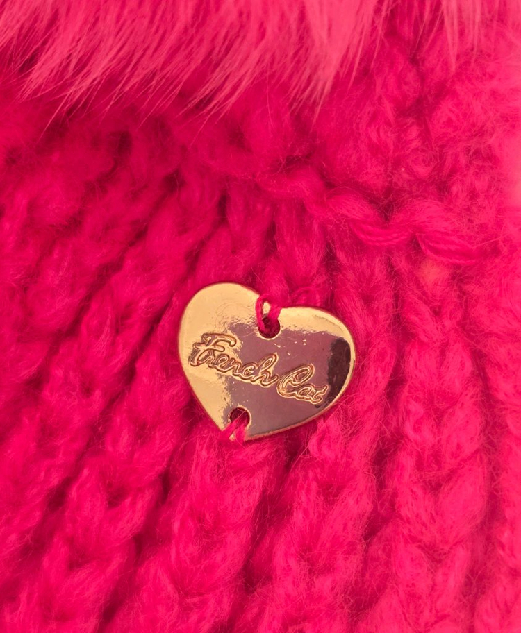 프랜치캣 프릴 니트 머플러 여아 목도리 이미지