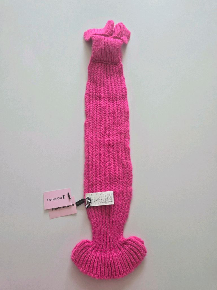 프랜치캣 프릴 니트 머플러 여아 목도리 이미지