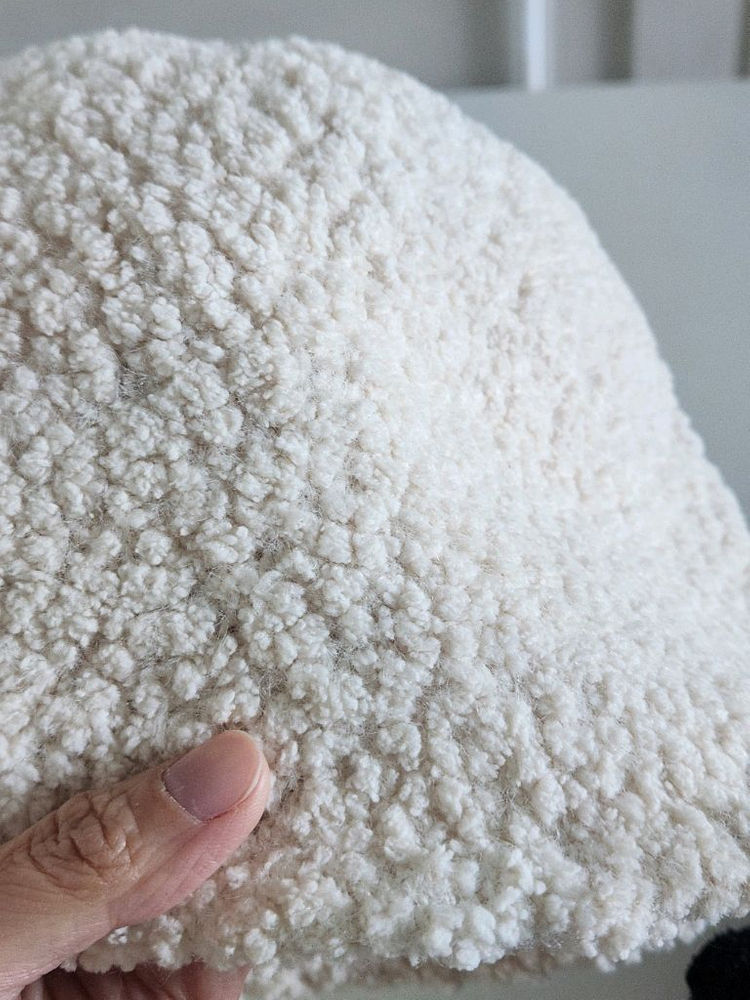 (새상품) 양털모자 방한모 뽀글이 벙거지 털모자 방한버킷햇--1