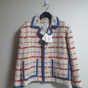 산드로 Idaline 트위드 자켓 34 멀티컬러 정품택