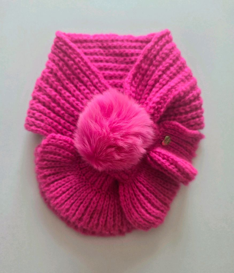 프랜치캣 프릴 니트 머플러 여아 목도리 이미지