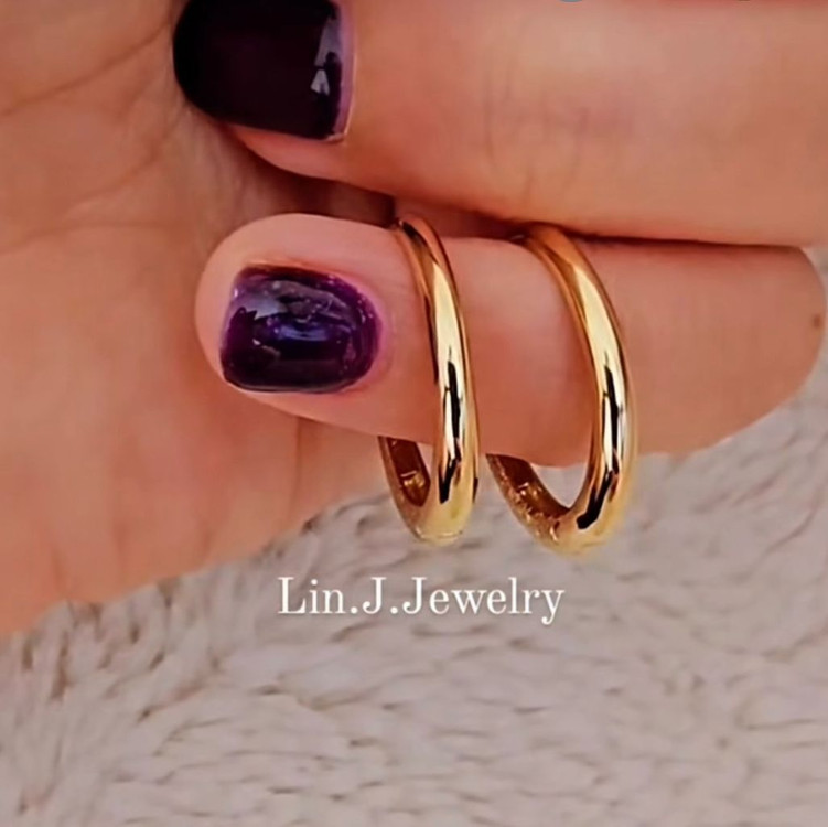 [새제품] 14k 투웨이 링 귀걸이 화이트골드--3