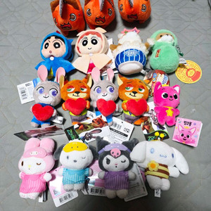 캐릭터 인형키링 모음 짱구 체인소맨 우소우소짱 주토피아 산리오 이미지