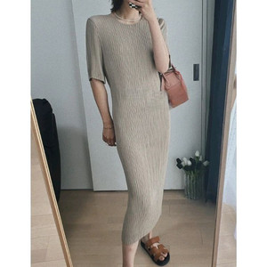 품귀템)이세이미야케 해칭 원피스,스카프 플리츠플리즈 이미지