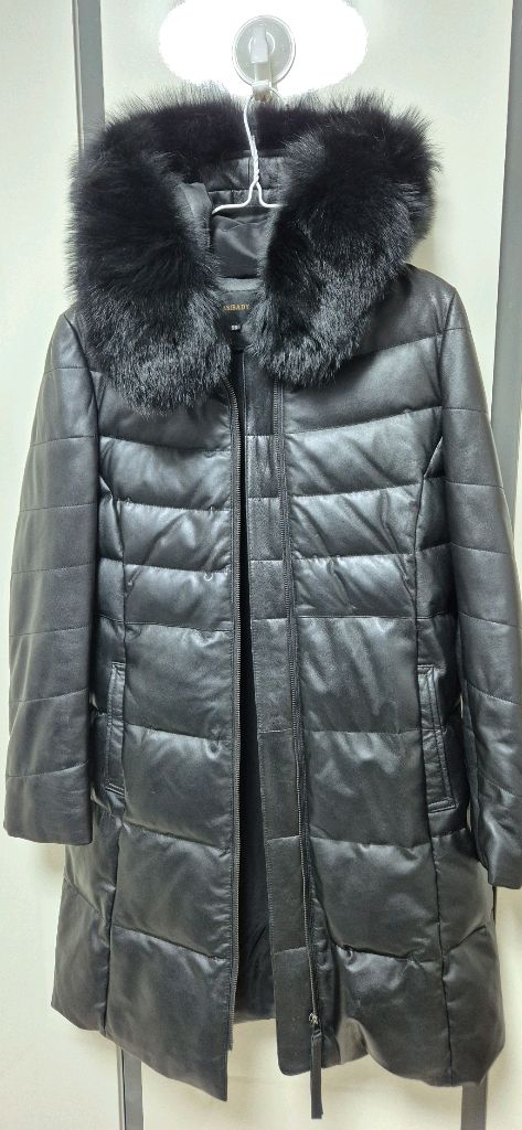 kasibady 가죽 다운 코트ㅡ55사이즈--1