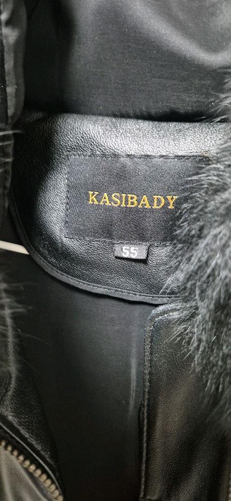 kasibady 가죽 다운 코트ㅡ55사이즈--2