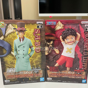 원피스 피겨 2종(루피, 사보)