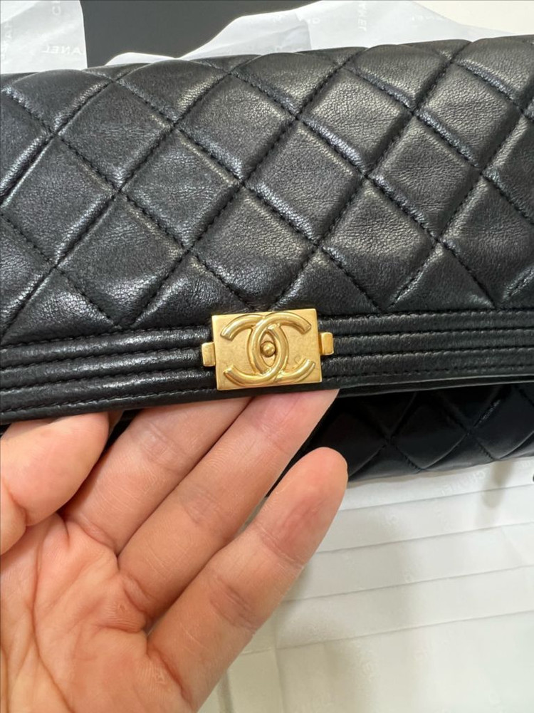 샤넬 보이 클러치--6