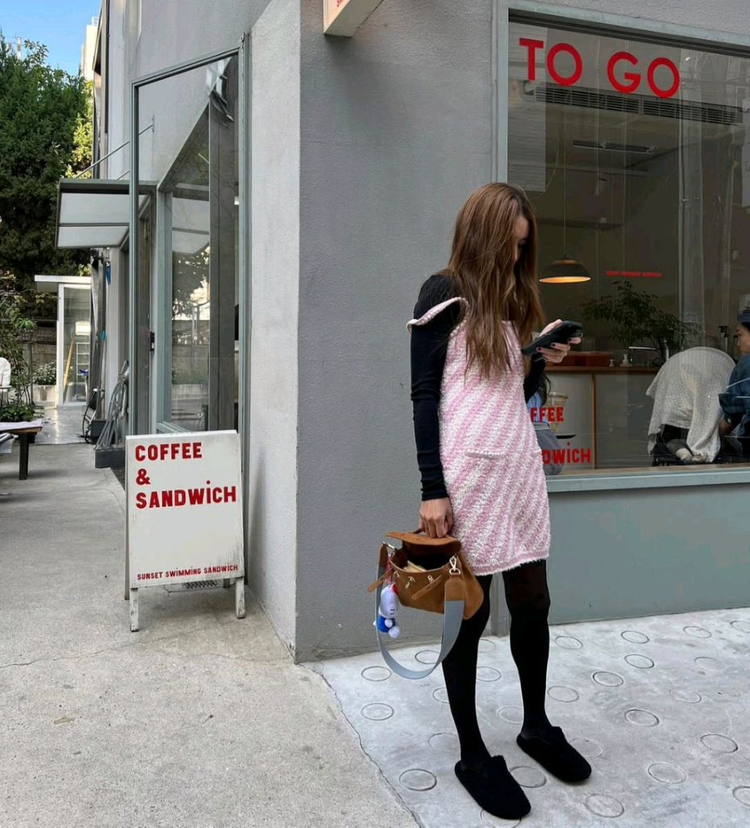 페퍼윤윤 스웨이드 쁘띠 백 카멜--9