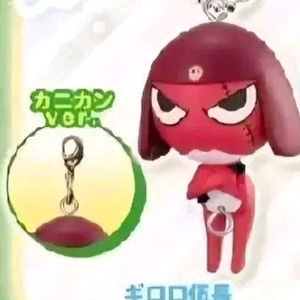 무료배송)덤 있음) 고전문구 개구리중사케로로 기로로 줄줄이 피규어 키링 고리ver