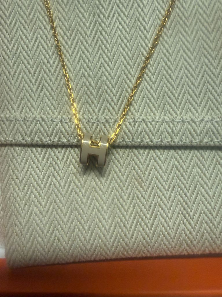 (정품) 에르메스 미니 팝아슈 마론글라쎄 목걸이 판매합니다--1