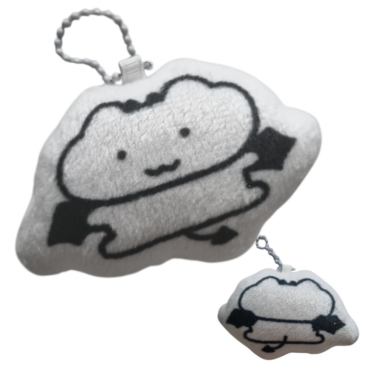 본인이 악마가 됐다는걸 소심하게 티낼 수 있는 악마고양이 쿠션키링(개봉만 한 새것) 이미지