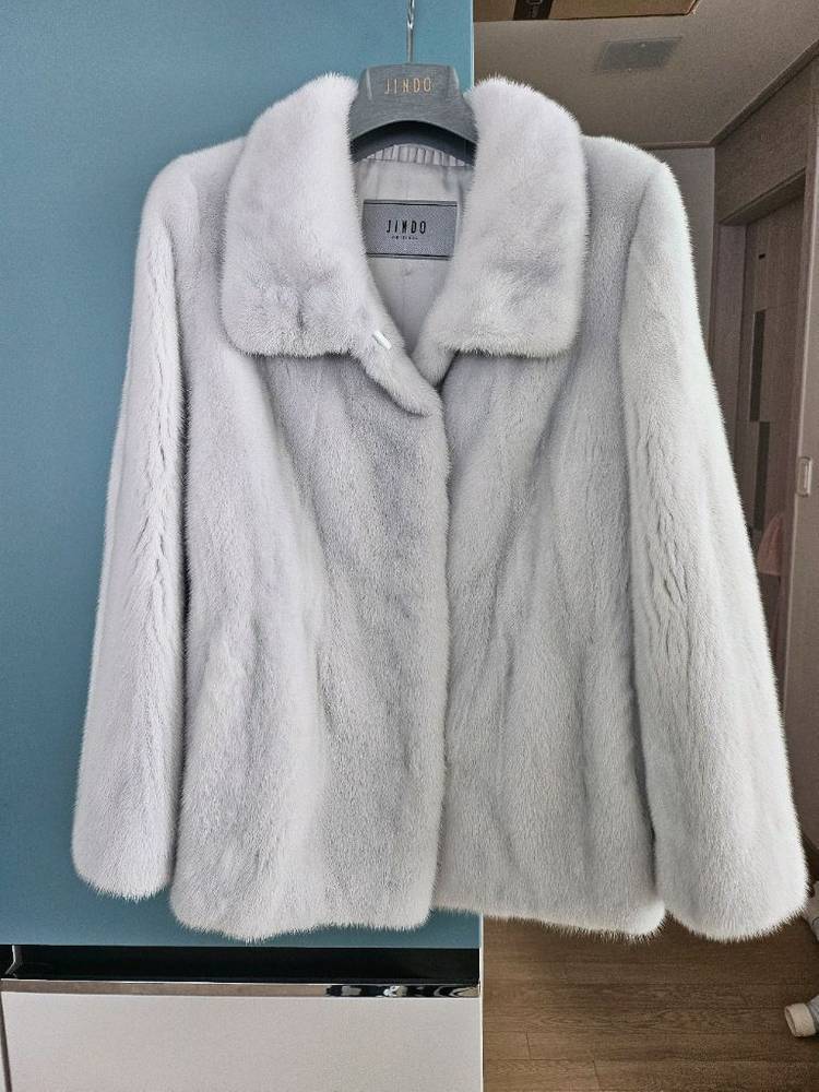 진도모피 숏밍크코트--1