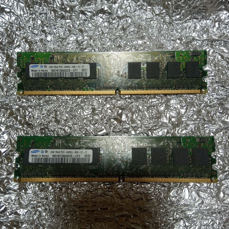 DDR2 램 RAM 삼성 1GB x2개 팝니다!! 이미지