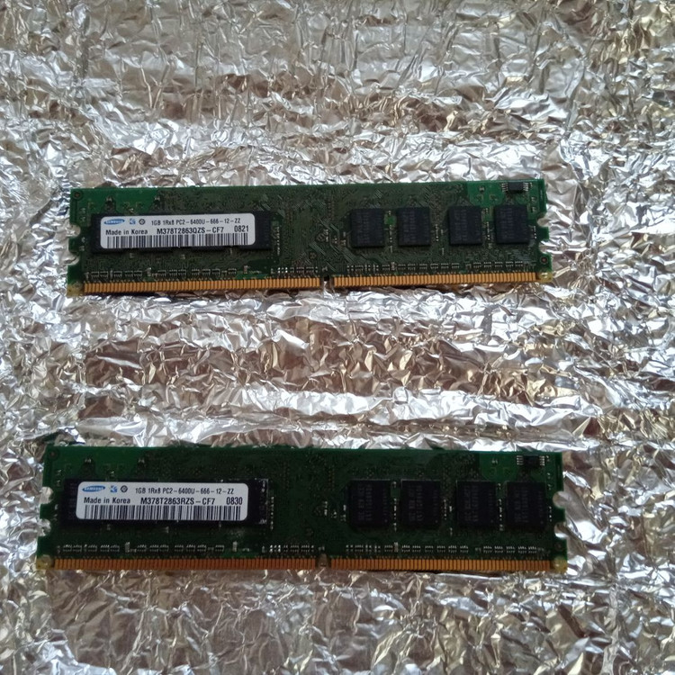 DDR2 램 RAM 삼성 1GB x2개 팝니다!! 이미지