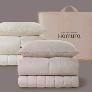 택포 웜이불 겨울이불 자가발열 이불패드세트 호무로 필굿 알러지케어 웜그레이 크림화이트