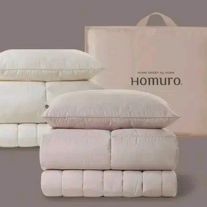 택포 웜이불 겨울이불 자가발열 이불패드세트 호무로 필굿 알러지케어 웜그레이 크림화이트