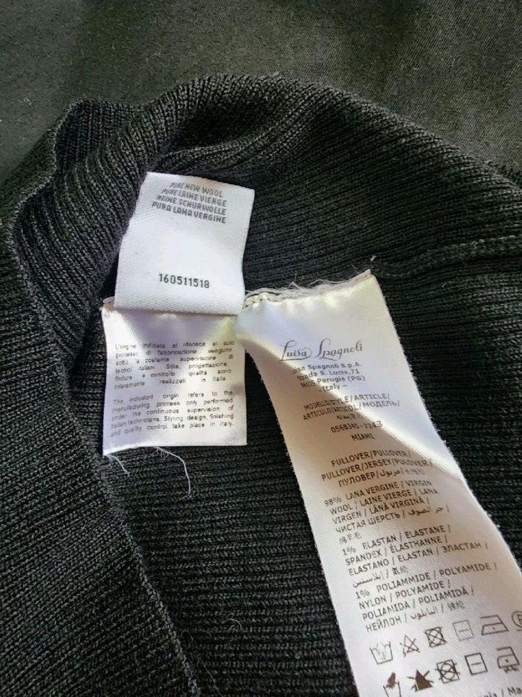 루이사스파그놀리 블랙 니트 S--5