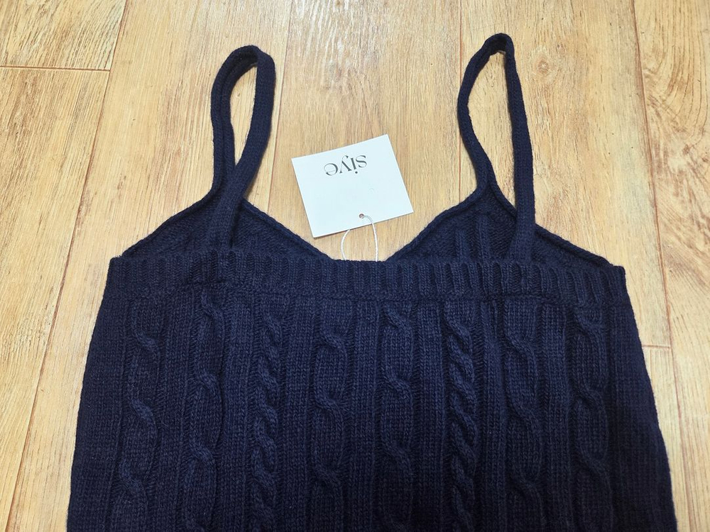 시예(siye) 시예샵 샵시예 네이비 홀리데이 라쿤 볼레노 니트세트 프리사이즈 새상품--7