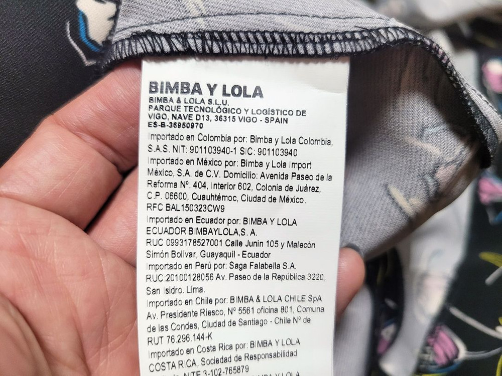 빔바이롤라(BIMBA Y LOLA) 튤립프린트 원피스 55 새상품--8