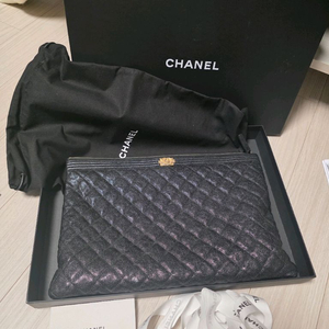 정품 샤넬 보이클러치백 라지