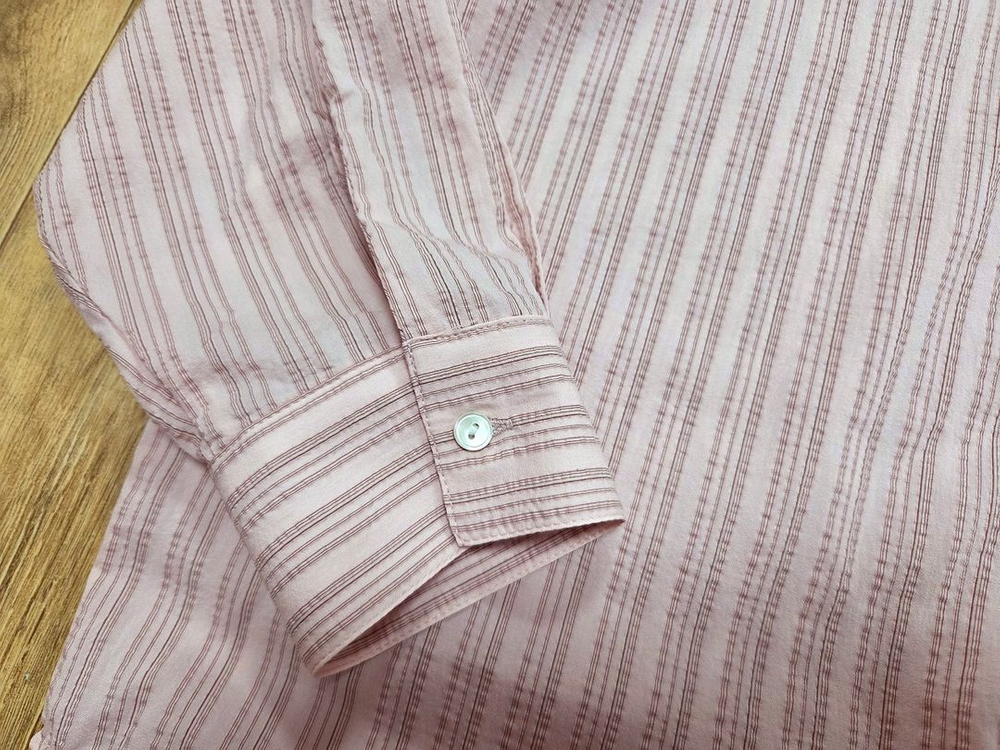 아워호프(OURHOPE) 시어서커 스트라이프 셔츠 프리사이즈 새상품--6