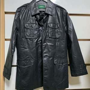 코모도 스퀘어 남성 가죽 자켓 블랙 L (100)