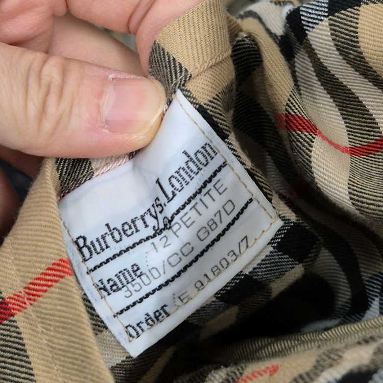 버버리 빈티지 트렌치 코트 12PETITE--6