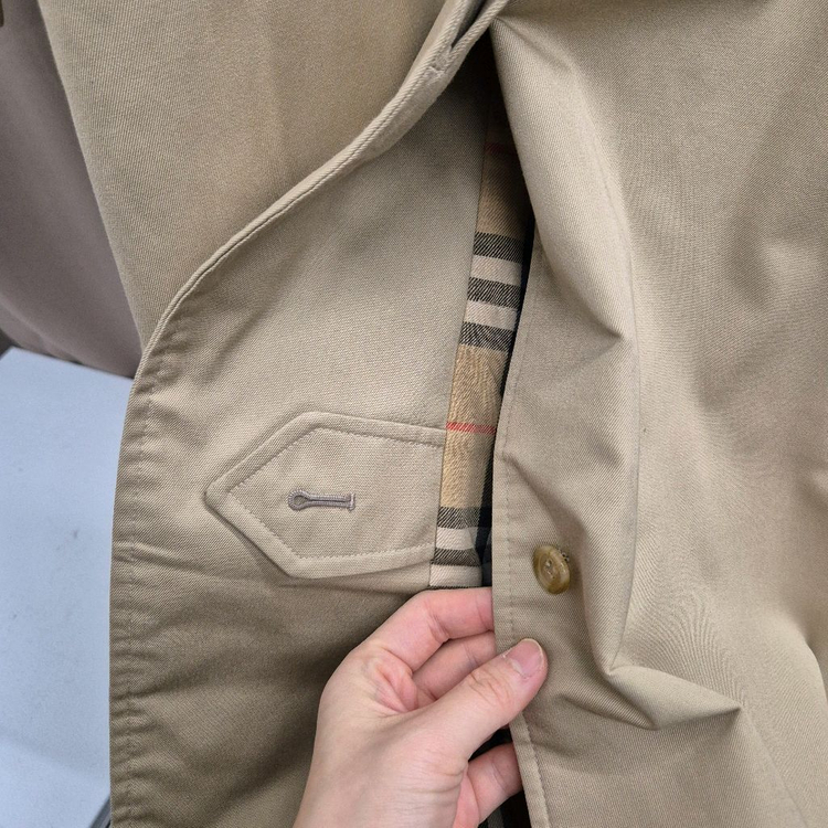 버버리 빈티지 트렌치 코트 12PETITE--7