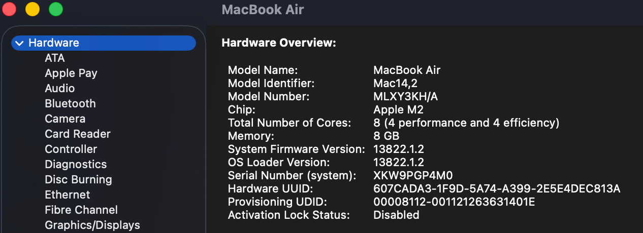 맥북에어 M2 실버 13인치 8GB/256GB--2