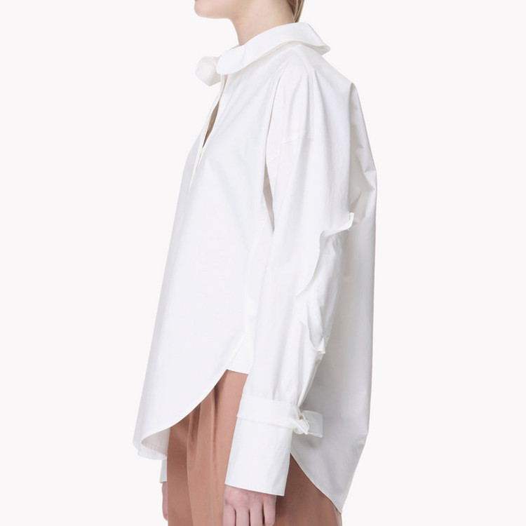 시스템(SYSTEM) 피터팬카라 커프스소매 블라우스 프리사이즈--2