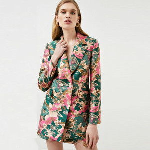 카렌밀렌(Karen Millen) 플로럴 자카드 테일러드자켓 66 새상품