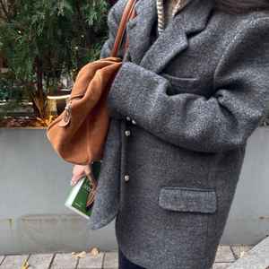 메이비베이비(MAYBEBABY) 디어리스트 메리노울 금장버튼 자켓 새상품