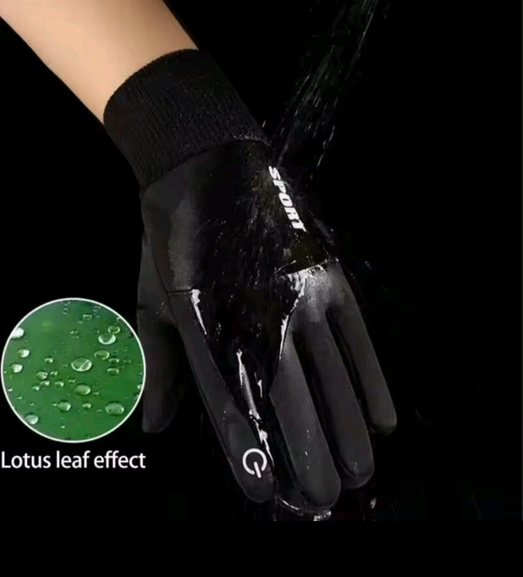 (미사용) 블랙 스포츠 양털장갑 [보온 ,방한 ,방수 ,스마트폰터치]--4