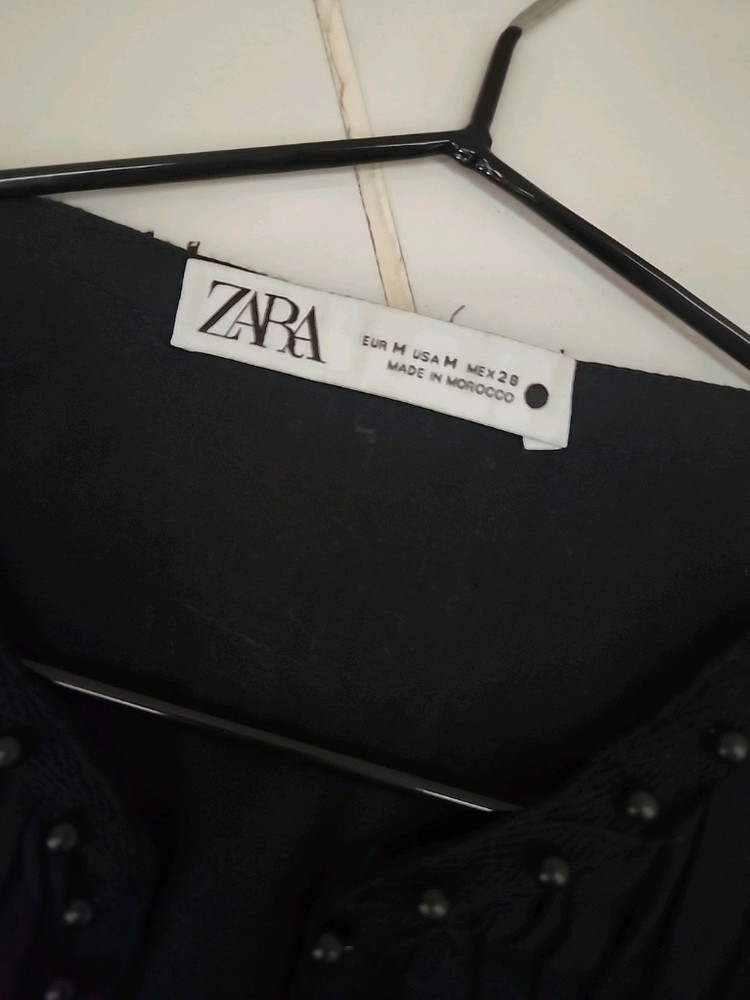 자라 ZARA 비즈 레이스 블라우스 이미지