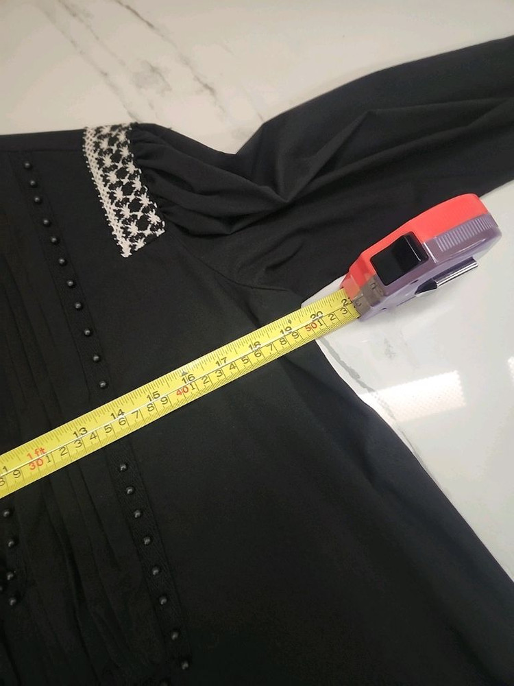 자라 ZARA 비즈 레이스 블라우스 이미지