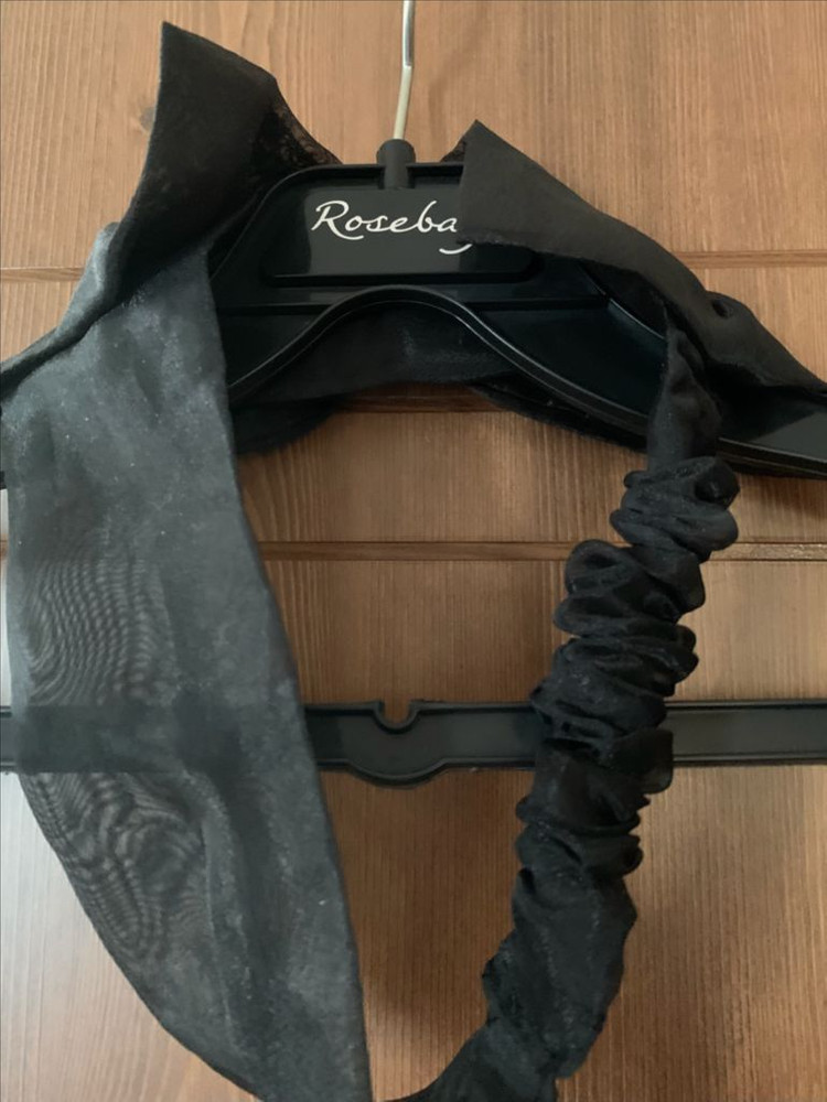 오간자 리본 헤어밴드--1