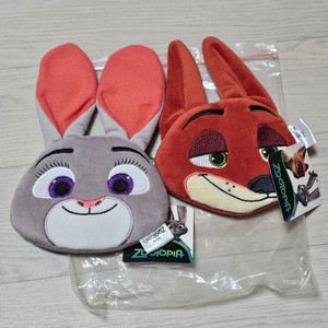 주토피아 닉주디 지퍼 파우치 동전지갑 인형 굿즈