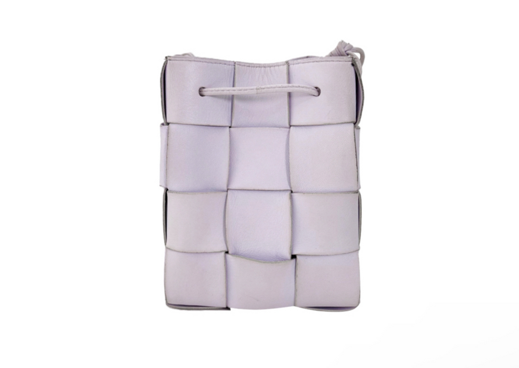 [S] BV 보테가베네타 인트레치오 레더 카세트 버킷백 스몰 오이스터--3